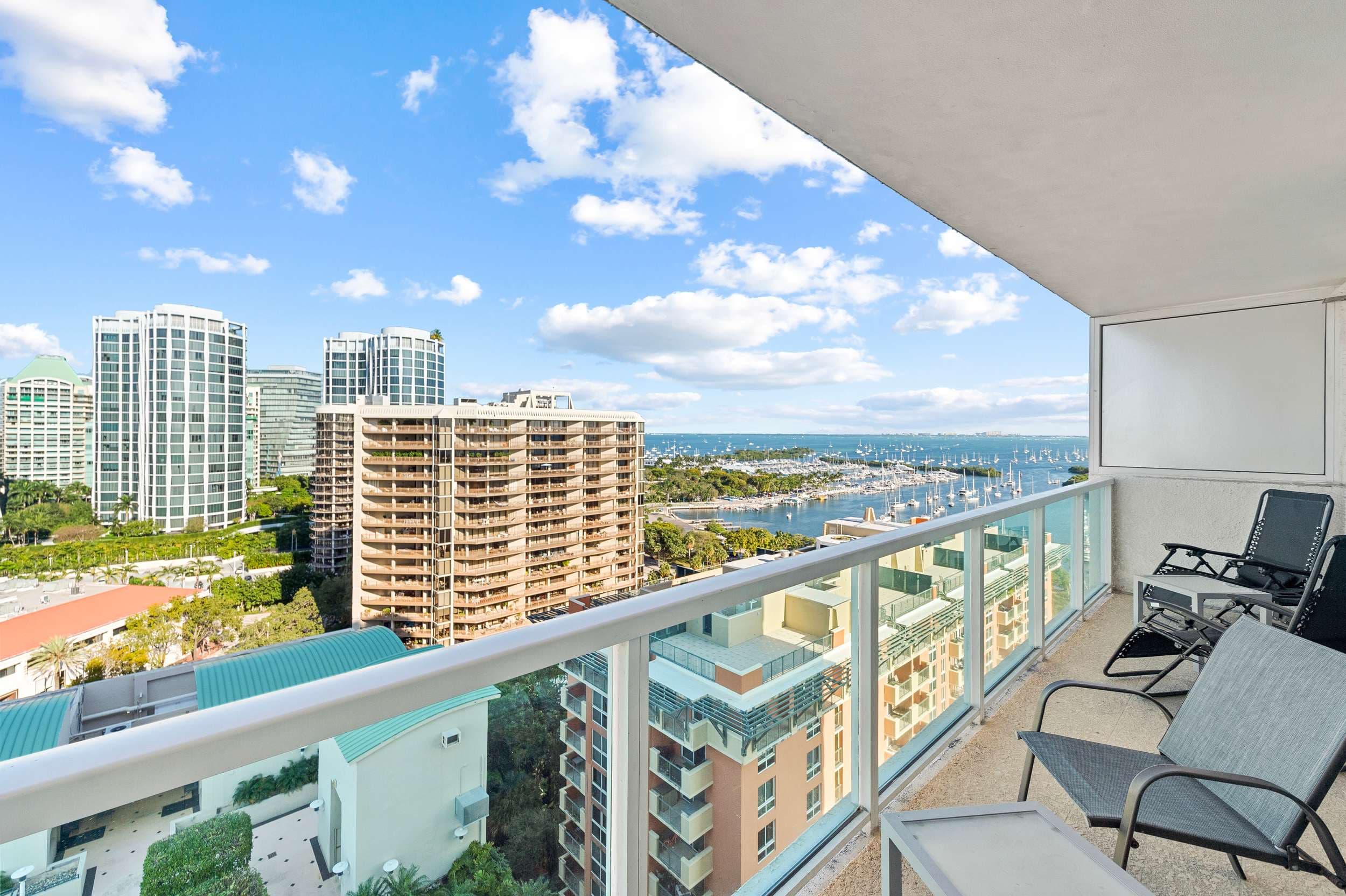 Private Balcony with City Skyline Views
