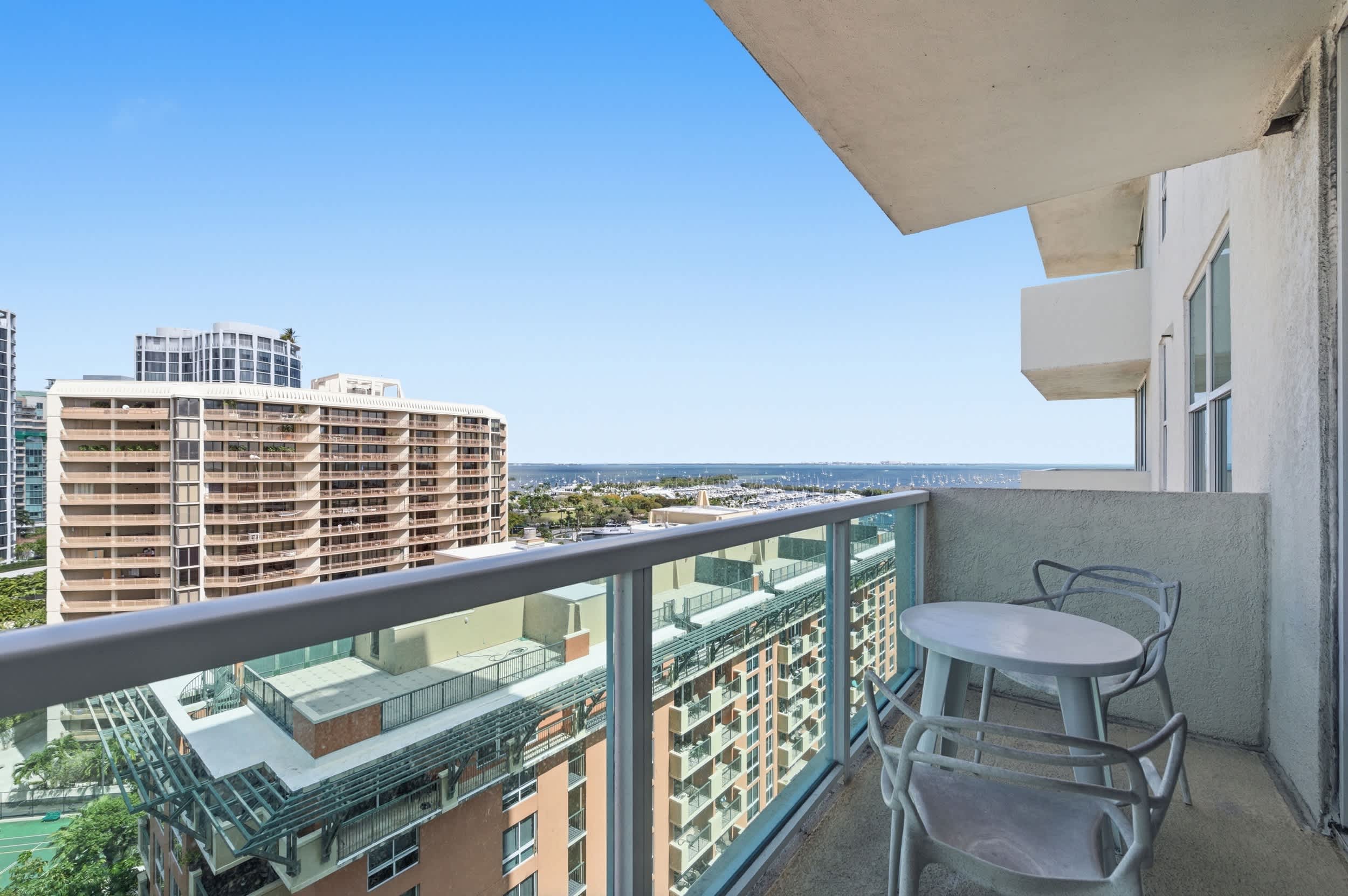 Relaxing balcony with panoramic views