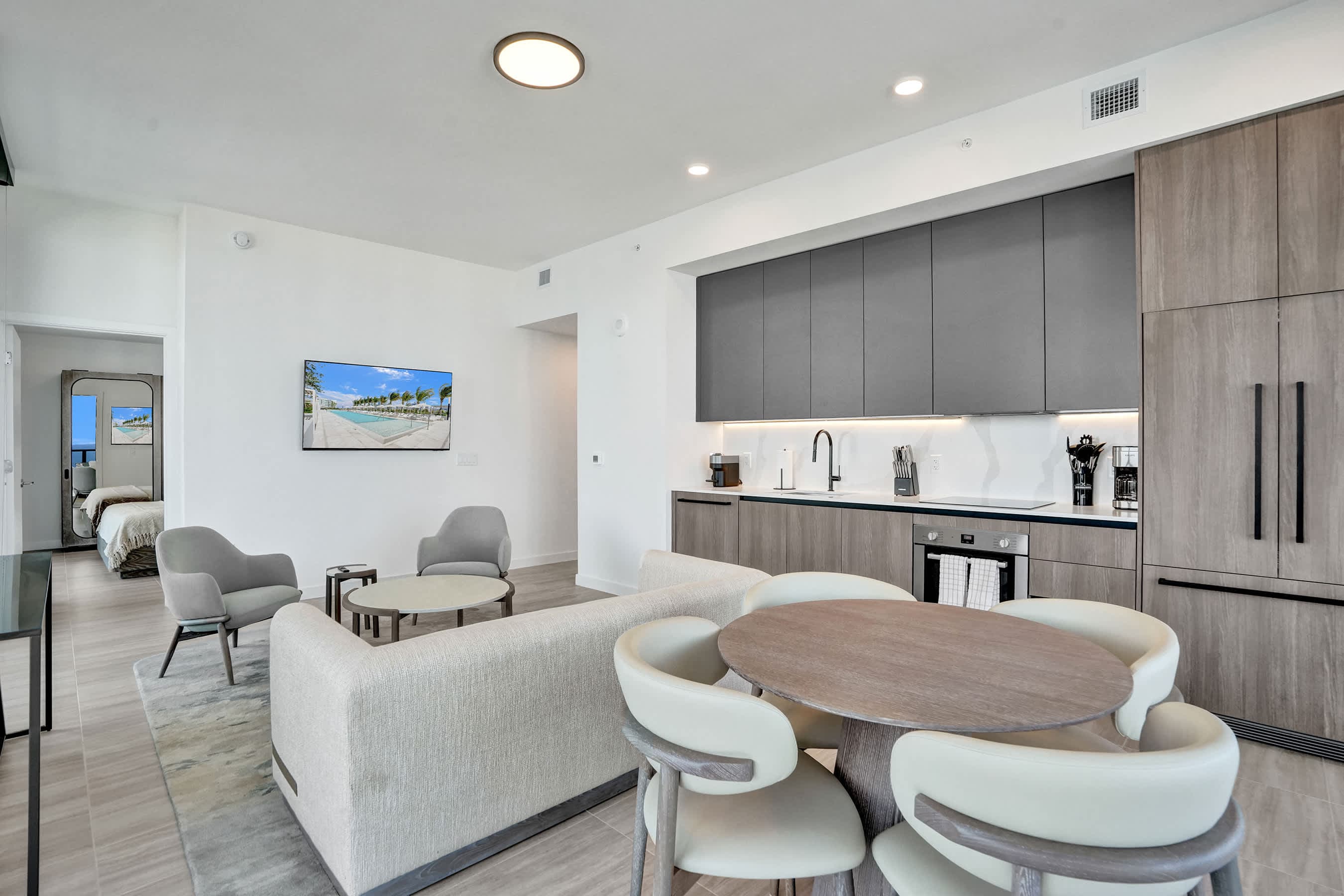 Chic, open-concept living space perfect for relaxing.