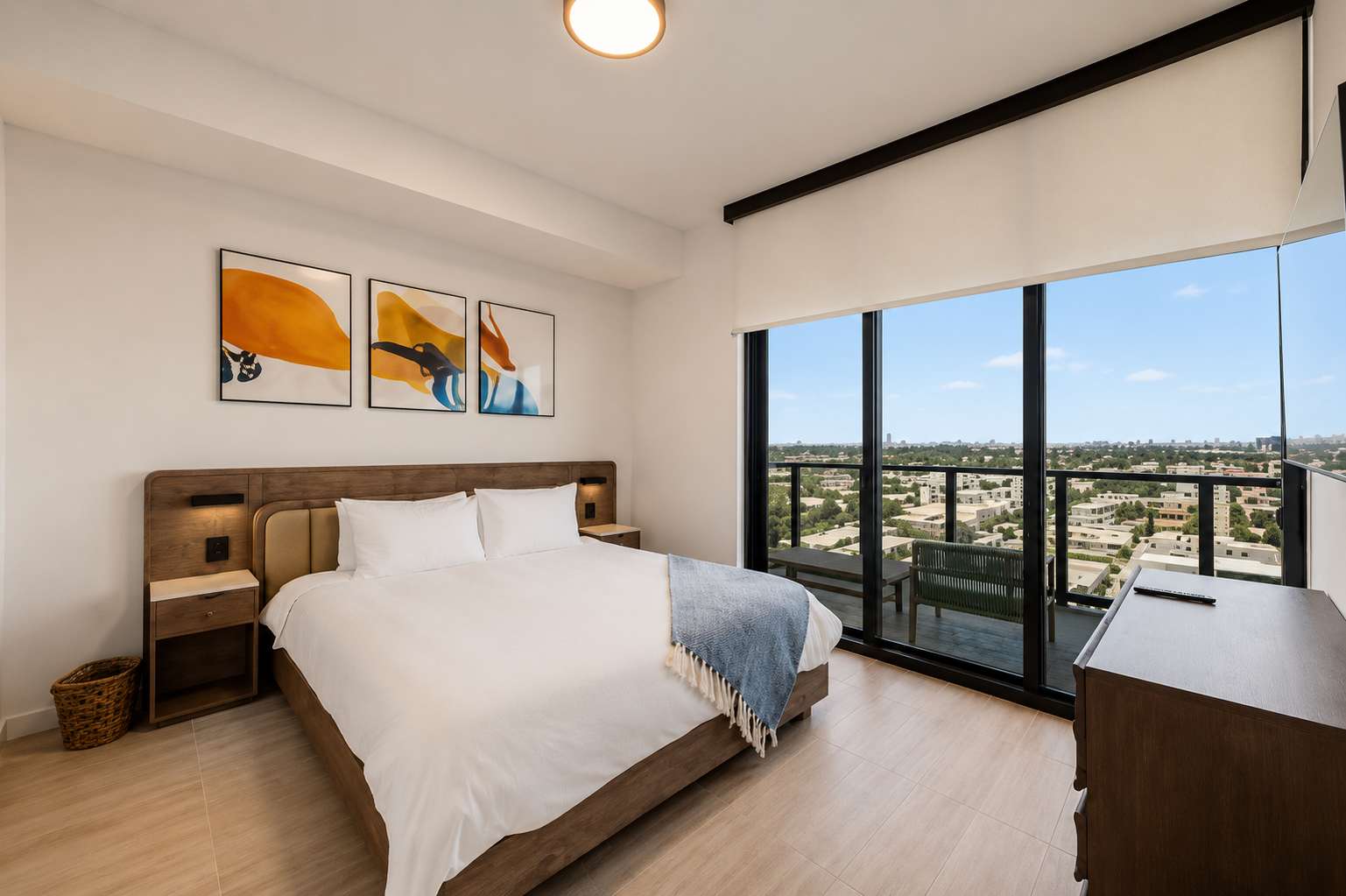 Wake up to endless blue horizons.