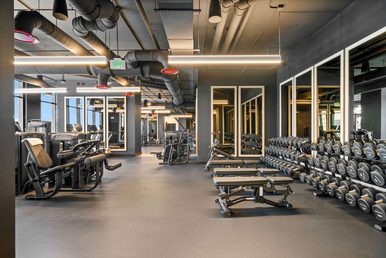 Fully-equipped fitness center.